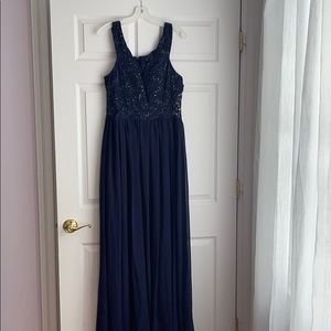 women’s navy blue dress